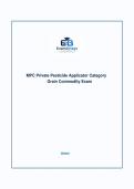 MPC Private Pesticide Applicator Category Grain Commodity Exam
