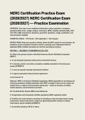 NERC Certification Practice Exam &lpar;2026&sol;2027&rpar; NERC Certification Exam &lpar;2026&sol;2027&rpar; &mdash; Practice Examination