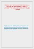 NUR 6001 Advanced Health Assessment &ndash; Exams 1&comma; 2 & &NewLine;3 Bundle &vert; Practice Questions and Correct Answers on &NewLine;HEENT&comma; Cardiovascular&comma; GI & Neuro &vert; William &NewLine;Paterson University &vert; 2026-2027 
