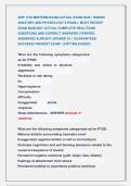 ANP 1106  FINAL EXAM & MIDTERM EXAM ACTUAL EXAM 2026 &vert; HUMAN ANATOMY AND PHYSIOLOGY II EXAM &vert;&vert; MOST RECENT EXAMS 2026&vert;2027