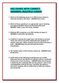 CERTIFIED EKG TECHNICIAN EXAMS WITH CORRECT ANSWERS &sol;ACTUAL EXAMS 