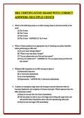 EKG CERTIFICATION EXAMS WITH CORRECT ANSWERS