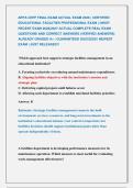 APPA CEFP FINAL EXAM ACTUAL EXAM 2026 &vert; CERTIFIED &NewLine;EDUCATIONAL FACILITIES PROFESSIONAL EXAM &vert;&vert; MOST &NewLine;RECENT EXAM 2026&vert;2027 ACTUAL COMPLETE REAL EXAM &NewLine;QUESTIONS AND CORRECT ANSWERS &lpar;VERIFIED ANSWERS&rpar; &NewLine;ALREADY GRADED A&plus; &vert; GUARANTEED SUCCESS&excl;&excl; NEWEST &NewLine;E