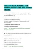 WGU C840 DIGITAL FORENSICS EXAM&NewLine;PREPARATION TEST BANK WITH CORRECT&NewLine;ANSWERS