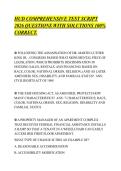 HUD COMPREHENSIVE TEST SCRIPT&NewLine;2026 QUESTIONS WITH SOLUTIONS 100&percnt;&NewLine;CORRECT