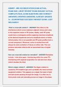 ASMIRT - MRI ACCREDITATION EXAM ACTUAL              &NewLine;EXAM 2026 &vert;&vert; MOST RECENT EXAM 2026&vert;2027 ACTUAL &NewLine;COMPLETE REAL EXAM QUESTIONS AND CORRECT &NewLine;ANSWERS &lpar;VERIFIED ANSWERS&rpar; ALREADY GRADED &NewLine;A&plus; &vert; GUARANTEED SUCCESS&excl;&excl; NEWEST EXAM &vert; JUST &NewLine;RELEASED&excl;&excl;