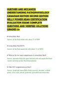 HUETHER AND MCCANCES&NewLine;UNDERSTANDING PATHOPHYSIOLOGY&NewLine;CANADIAN EDITION SECOND EDITION&NewLine;KELLY POWER KEAN CERTIFICATION&NewLine;EVALUATION EXAMS COMPLETE&NewLine;QUESTIONS AND VERIFIED SOLUTIONS&NewLine;GRADED A&plus;&NewLine;