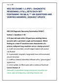NSG 550 EXAMS 1&ndash;3 &lpar;PDF&rpar; - DIAGNOSTIC &NewLine;REASONING &lpar;3 FULL SETS EACH SET &NewLine;CONTAINING 150 Q& A&rpar; &ast;&ast;&ast; 450 QUESTIONS AND &NewLine;VERIFIED ANSWERS &vert; 2026&sol;2027 UPDATE