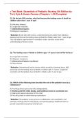 Test Bank&colon; Essentials of Pediatric Nursing 5th Edition by Terri Kyle & Susan Carman &lpar;Chapters 1&ndash;29 Complete&rpar;