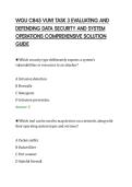 WGU C845 VUN1 TASK 3 EVALUATING AND&NewLine;DEFENDING DATA SECURITY AND SYSTEM&NewLine;OPERATIONS COMPREHENSIVE SOLUTION&NewLine;GUIDE