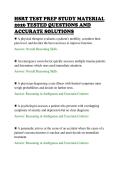 HSRT TEST PREP STUDY MATERIAL&NewLine;2026 TESTED QUESTIONS AND&NewLine;ACCURATE SOLUTIONS