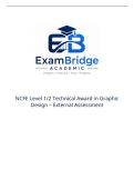 NCFE Level 1&sol;2 Technical Award in Graphic Design &ndash; External Assessment