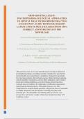 NRNP 6630 FINAL EXAM - &NewLine;PSYCHOPHARMACOLOGICAL APPROACHES &NewLine;TO MENTAL HEALTH DISORDERS PRACTICE &NewLine;EXAM STUDY GUIDE TESTBANK 2026&sol;2027 &NewLine;LATEST UPDATE PRACTICE QUESTIONS 100&percnt; &NewLine;CORRECT ANSWERS INSTANT PDF &NewLine;DOWNLOAD