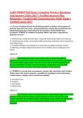 AANP PMHNP Full Exam &vert; Complete Practice Questions &NewLine;And Answers 2026&sol;2027 &vert; Verified Answers Plus &NewLine;Rationales &vert; Graded Q&A Comprehensive Study Guide &vert; &NewLine;Verified Latest 2027