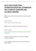 WGU C854 POWER FORM&NewLine;OPTIMIZATION PROPOSAL EXAMINATION&NewLine;TEST COMPLETE QUESTIONS AND&NewLine;ACCURATE ANSWERS