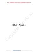 NotesforGeniuses - Relative Valuation