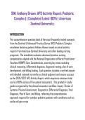 SIM&comma; Anthony Brown&colon; APS Activity Report&colon; Pediatric Complex &vert; &vert; Completed Latest 100&percnt; &vert; American Sentinel University&period;
