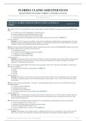 Florida Claims Adjuster Exam 2026&sol;2027 &vert; 206 Q&A &vert; 100&percnt; Correct &vert; Pass Guaranteed &ndash; A&plus; Graded&NewLine;&NewLine;