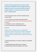 Auxiliary Flotilla Leadership Course Exam &vert;&vert; Most &NewLine;Recent Exam 2026&vert;2027 Actual Complete Real Exam &NewLine;Questions And Correct Answers &lpar;Verified Answers&rpar; &NewLine;Already Graded A&plus; &vert; Guaranteed Success&excl; Newest  &NewLine;Exam &vert; Just Released&excl;&excl;