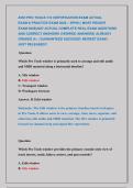 AVID PRO TOOLS 110 CERTIFICATION EXAM ACTUAL  &NewLine;EXAM & PRACTICE EXAM 2026 &ndash; SPHS &vert;&vert; MOST RECENT  &NewLine;EXAM 2026&vert;2027 ACTUAL COMPLETE REAL EXAM QUESTIONS &NewLine;AND CORRECT ANSWERS &lpar;VERIFIED ANSWERS&rpar; ALREADY &NewLine;GRADED A&plus; &vert; GUARANTEED SUCCESS&excl;&excl; NEWEST EXAM &vert; &NewLine;JUST 