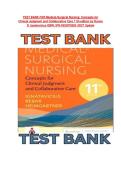 TEST BANK FOR Medical-Surgical Nursing&colon; Concepts for Clinical  Judgment and Collaborative Care 11th edition by Donna D&period;  Ignatavicius ISBN&colon; 978-0323878265 &vert;2027 Update  
