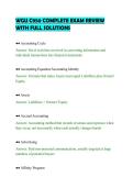 WGU C950 COMPLETE EXAM REVIEW&NewLine;WITH FULL SOLUTIONS