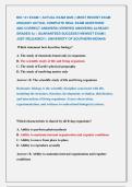 BIO 141 EXAM 1 ACTUAL EXAM 2026 &vert;&vert; MOST RECENT EXAM &NewLine;2026&vert;2027 ACTUAL COMPLETE REAL EXAM QUESTIONS          &NewLine;AND CORRECT ANSWERS &lpar;VERIFIED ANSWERS&rpar; ALREADY &NewLine;GRADED A&plus; &vert; GUARANTEED SUCCESS&excl;&excl; NEWEST EXAM &vert;  &NewLine;JUST RELEASED&excl;&excl; &vert; UNIVERSITY OF SOUTHERN INDI