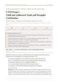 CANS CERTIFICATION EXAM PACKAGE 2026&sol;2027 &vert; Comprehensive Child & Adolescent Needs &plus; Aesthetic Nurse Specialist Study Collection &vert; Bundle Deal &vert; Pass Guaranteed - A&plus; Graded