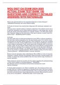 WGU D027 OA EXAM 2024-2025 ACTUAL EXAM TEST BANK 100 QUESTIONS AND CORRECT DETAILED ANSWERS WITH RATIONALES