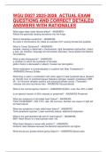 WGU D027 2025-2026  ACTUAL EXAM QUESTIONS AND CORRECT DETAILED ANSWERS WITH RATIONALES