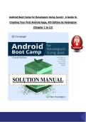 Android Boot Camp for Developers Using Java&reg;&colon;  A Guide to &NewLine;Creating Your First Android Apps&comma; 4th Edition by Hoisington &NewLine;&lpar;Chapter 1 to 12&rpar; 
