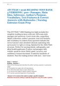 ATI TEAS 7 2026 COMPLETE TEST BANK ALL VERSIONS &vert; 1&comma;200&plus; Reading&comma; Math&comma; Science&comma; English & Language Usage Exam Questions with Correct Answers & Detailed Rationales &vert; Nursing Entrance Exam Prep