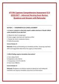 ATI RN Capstone Comprehensive Assessment V2&period;0 &NewLine;2026&sol;2027 &ndash; Advanced Nursing Exam Review&comma; &NewLine;Questions and Answers with Rationales