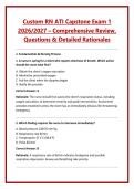 Custom RN ATI Capstone Exam 1 &NewLine;2026&sol;2027 &ndash; Comprehensive Review&comma; &NewLine;Questions & Detailed Rationales