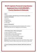 RN ATI Capstone Proctored Comprehensive &NewLine;Assessment Form A & B 2026&sol;2027 &ndash; &NewLine;Practice Questions & Rationales