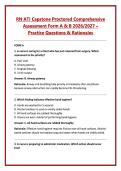 RN ATI Capstone Proctored Comprehensive &NewLine;Assessment Form A & B 2026&sol;2027 &ndash; &NewLine;Practice Questions & Rationales