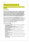 ORIGINAL PRACTICE EXAM WGU D027 ADVANCED &NewLine;PATHOPHARMACOLOGICAL FOUNDATIONS &ndash; OA 2 &NewLine;QUESTIONS 1-200 AND ANSWERS UPDATED 2026&sol;2027 &vert; DETAILED &NewLine;RATIONALES 