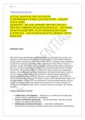 ACTUAL EXAM WGU D027 ADVANCED &NewLine;PATHOPHARMACOLOGICAL FOUNDATIONS &ndash; 2026&sol;2027 &NewLine;STUDY GUIDE &NewLine;&lbrack;QUESTION 1-200&rsqb; AND ANSWERS UPDATED 2026&sol;2027 &vert; &NewLine;PRACTICE VERSION&vert; DETAILED RATIONALES &ndash; ADVANCED &NewLine;EXAM-STYLE REVIEW &vert; STUDY RESOURCE&vert; DETAILED &NewLine;RATIONALES &ndash; 