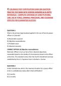 COLORADO POST CERTIFICATION EXAM 200-QUESTION PRACTICE TEST BANK WITH VERIFIED ANSWERS & IN-DEPTH RATIONALES &ndash; COMPLETE COVERAGE OF CONSTITUTIONAL LAW&comma; USE OF FORCE&comma; CRIMINAL PROCEDURE&comma; AND COLORADO STATUTES FOR GUARANTEED SUCCESS&excl;