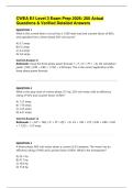  CWEA E&sol;I Level 3 Exam Prep 2026&colon; 200 Actual Questions & Verified Detailed Answers