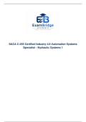 SACA C-255 Certified Industry 4&period;0 Automation Systems Specialist - Hydraulic Systems 1