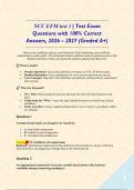 NCC EFM test 1 &vert; Test Exam Questions with 100&percnt; Correct Answers&comma; 2026 &ndash; 2027 &lpar;Graded A&plus;&rpar;&NewLine;