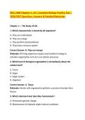BIOL 1408 Chapters 1&ndash;14 &vert; Complete Biology Practice Test &vert; &NewLine;2026&sol;2027 Questions&comma; Answers & Detailed Rationales 
