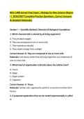 BIOL 1408 Actual Final Exam &vert; Biology for Non-Science Majors &NewLine;I &vert; 2026&sol;2027 Complete Practice Questions&comma; Correct Answers &NewLine;& Detailed Rationales 
