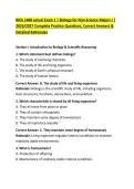 BIOL 1408 actual Exam 1 &vert; Biology for Non-Science Majors I &vert; &NewLine;2026&sol;2027 Complete Practice Questions&comma; Correct Answers & &NewLine;Detailed Rationales 