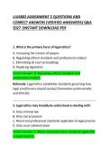 LJU4802 ASSIGNMENT 2 &ndash; Questions and Correct Answers &vert; Comprehensive Study Guide