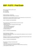 BOP - FLETC - Final Exam Answered