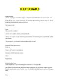 FLETC EXAM 3 QUESTIONS AND ANSWERS