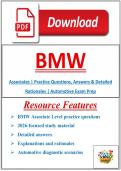 BMW Associates &vert; Practice Questions&comma; Answers & Detailed Rationales &vert; Automotive Exam Prep