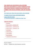 NSG 3100 EXAM 2 QUESTIONS AND ANSWERS PRACTICE QUESTIONS &lpar;3 LATEST VERSIONS&rpar; WITH SOLUTIONS NEWEST COMPLETE QUESTIONS AND CORRECT DETAILED ANSWERS&vert; ALREADY GRADED A&plus;